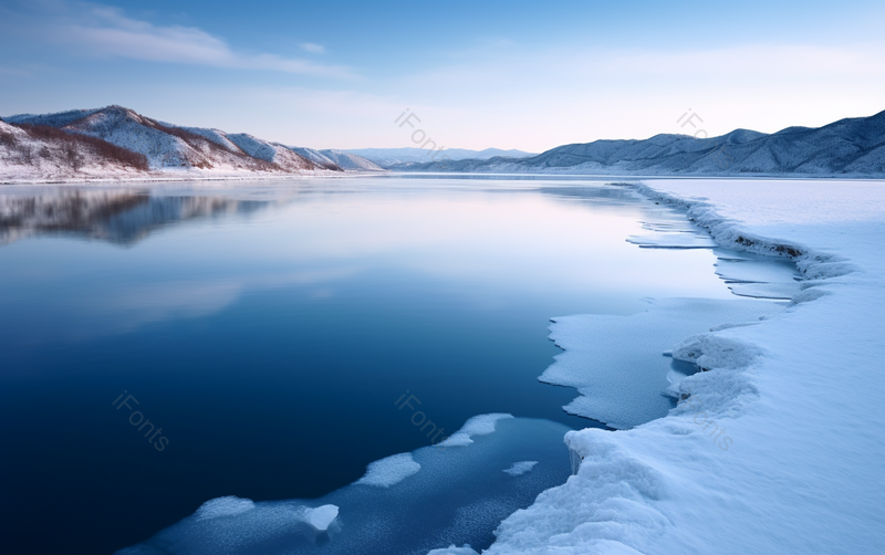 冰雪河流冰雪融化寒冷天气背景图,高清,摄影图,摄影图片,图片大全,摄影图免费下载